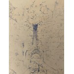 Józef Gielniak, Sketch for linocut Piec, 1964, UNIKAT