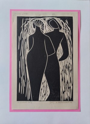 Henryk Plóciennik, Linocut on paper. 62r