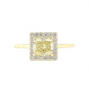 14K YELLOW GOLD RING 1.58 GR WITH DIAMONDS - RNG21207