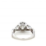 BAGUE EN OR BLANC 14K - 3.05 GR AVEC DIAMANTS - DH-R315