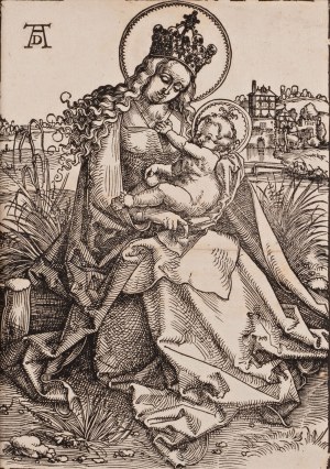 HANS BALDUNG (GERMANY / GERMAN 1485 - 1545) - Die Madonna auf der Rasenbank