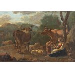 MONOGRAMIST KW - Shepherd's idyll