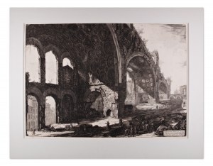 GIOVANNI BATTISTA PIRANESI (ITALY / ITALIAN 1720 - 1778) - Veduta degli avanzi del Tablino della Casa Aurea di Nerone detti volgarmente il Tempio della Pace