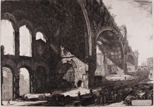 GIOVANNI BATTISTA PIRANESI (ITALY / ITALIAN 1720 - 1778) - Veduta degli avanzi del Tablino della Casa Aurea di Nerone detti volgarmente il Tempio della Pace
