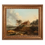 JOHANN CHRISTIAN VOLLERDT (GERMANY / GERMAN 1708 - 1769) - Landscape with homestead