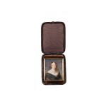 GABRIEL DECKER (HUNGARY / AUSTRIA / HUNGARIAN / AUSTRIAN 1821 - 1855) - Miniature portrait of a lady
