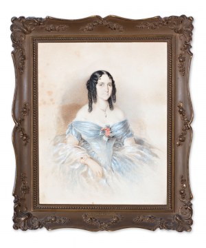 EDUARD SWOBODA (AUSTRIA / AUSTRIAN 1814 - 1902) - Portrait of a noblewoman