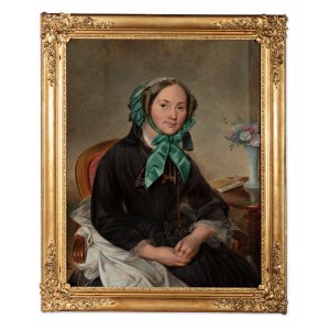 FERDINAND VON LÜTGENDORFF (GERMANY / GERMAN 1785 - 1858) - Portrait of Wilhelmine Hanhart (1809-1859)