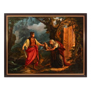 WILHELM KANDLER (CECA / BOEMIA 1816 - 1896) - Dea della foresta slava Devana