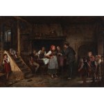 BENJAMIN VAUTIER (SWITZERLAND / SWISS 1828 - 1898) - Genre scene
