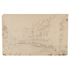 BEDŘICH HAVRÁNEK (CZECH / BOHEMIAN 1821 - 1899) - Nürnberg - Study for a painting