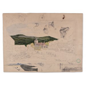 BEDŘICH HAVRÁNEK (CZECH / BOHEMIAN 1821 - 1899) - Kulm - double-sided drawing