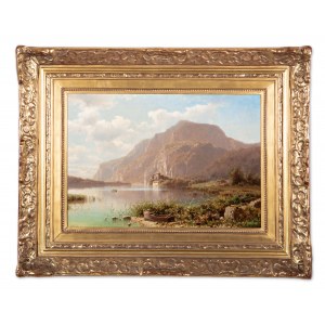 ADOLF CHWALA (CZECH / BOHEMIAN 1836 - 1900) - Lago di Toblino
