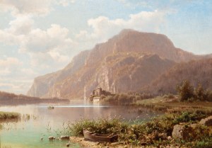 ADOLF CHWALA (CZECH / BOHEMIAN 1836 - 1900) - Lago di Toblino