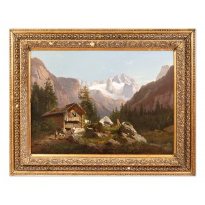 JOSEF THOMA (AUSTRIA / AUSTRIAN 1828 - 1899) - Alpine landscape