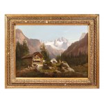 JOSEF THOMA (AUSTRIA / AUSTRIAN 1828 - 1899) - Alpine landscape