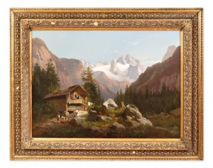 JOSEF THOMA (AUSTRIA / AUSTRIAN 1828 - 1899) - Alpine landscape