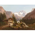 JOSEF THOMA (AUSTRIA / AUSTRIAN 1828 - 1899) - Alpine landscape