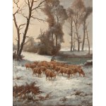 EMILE PERRIN (FRANCE / BELGIUM / FRENCH / BELGIAN 1814 - 1885) - In the pasture