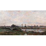 HIPPOLYTE CAMILLE DELPY (FRANCE / FRENCH 1842 - 1910) - Landscape with moon