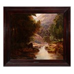 ROMAN HAVELKA (CZECH / BOHEMIAN 1877 - 1950) - Landscape with a stream (large format)