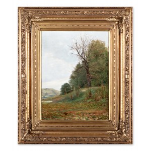 JOSEF HOLUB (CZECH / BOHEMIAN 1870 - 1957) - The landscape near Kralup nad Vltavou
