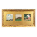 ALOIS KALVODA (CZECH / BOHEMIAN 1875 - 1934) - Art Nouveau triptych