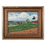 BOHUSLAV DVOŘÁK (CZECH / BOHEMIAN 1867 - 1951) - Spring landscape in the Krkonoše Mountains