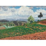 BOHUSLAV DVOŘÁK (CZECH / BOHEMIAN 1867 - 1951) - Jarní krajina v Krkonoších