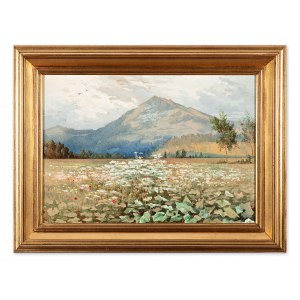 ANTON RAIMUND WOLF (CZECH / BOHEMIAN 1865 - 1924) - Blooming foothill landscape