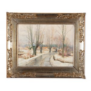 JOSEF PROCHÁZKA (CZECH / BOHEMIAN 1909 - 1984) - Winter journey with a wagon