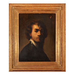 MALARZ XIX WIEKU (CZECH / BOHEMIAN) - Portret Rembrandta