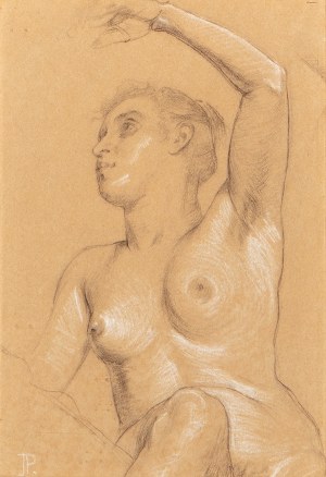 JAN PREISLER (CZECH / BOHEMIAN 1872 - 1918) - A study of the girl's act