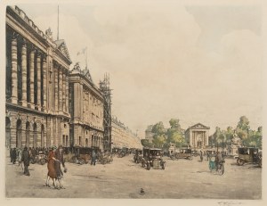 TAVÍK FRANTIŠEK ŠIMON (CZECH / BOHEMIAN 1877 - 1942) - Place de la Concorde, Paris