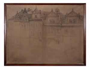 VIKTOR STRETTI (CZECH / BOHEMIAN 1878 - 1957) - Nerudova street in Prague (large format)