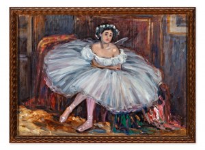 VIKTOR STRETTI (CZECH / BOHEMIAN 1878 - 1957) - Resting ballerina