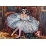 VIKTOR STRETTI (CZECH / BOHEMIAN 1878 - 1957) - Resting ballerina
