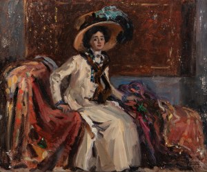 VIKTOR STRETTI (CZECH / BOHEMIAN 1878 - 1957) - Portrait of Tamara Karsavinová