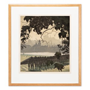 JAROMÍR STRETTI ZAMPONI (CZECH / BOHEMIAN 1882 - 1959) - Hradčany - evening