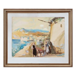 KURT HALLEGGER (AUSTRIA / AUSTRIAN 1901 - 1963) - Motif from Greece
