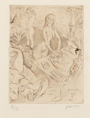 JULES PASCIN (USA / FRANCE / BULGARIA / AMERICAN / FRENCH / BULGARIAN 1885 - 1930) - Toilet