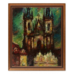 JAN BAUCH (ceco / boemo 1898 - 1995) - Chiesa di Týn a Praga