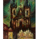 JAN BAUCH (ceco / boemo 1898 - 1995) - Chiesa di Týn a Praga