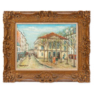 ALOIS (LECOQUE) KOHOUT (CZECHY / BOHEMIAN 1891 - 1981) - francuska aleja z ratuszem