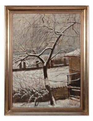KAREL HOLAN (CZECH / BOHEMIAN 1893 - 1953) - Willow in winter