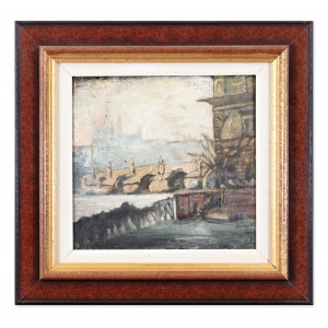 KAREL ŠLENGER (CZECH / BOHEMIAN 1903 - 1981) - View of Hradčany