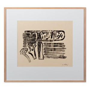 KAREL TĚŠÍNSKÝ (CZECH / BOHEMIAN 1926 - 2005) - Black and white composition