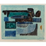 KAREL TĚŠÍNSKÝ (CZECH / BOHEMIAN 1926 - 2005) - Composition with blue horizon