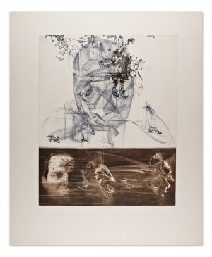JIŘÍ ANDERLE (CZECH / BOHEMIAN 1936*) - Self image (Perspective No. 7)