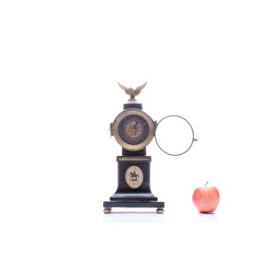EMPIRE TABLE CLOCK WITH ALARM CLOCK | CENTRAL EUROPE (CENTRAL EUROPE / CENTRAL EUROPEAN 1ST HALF OF THE 19TH CENTURY)